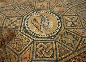 This mosaic found at Tel Meggido, Israel, in 'The Chapel of the Centurion of Armageddon.'